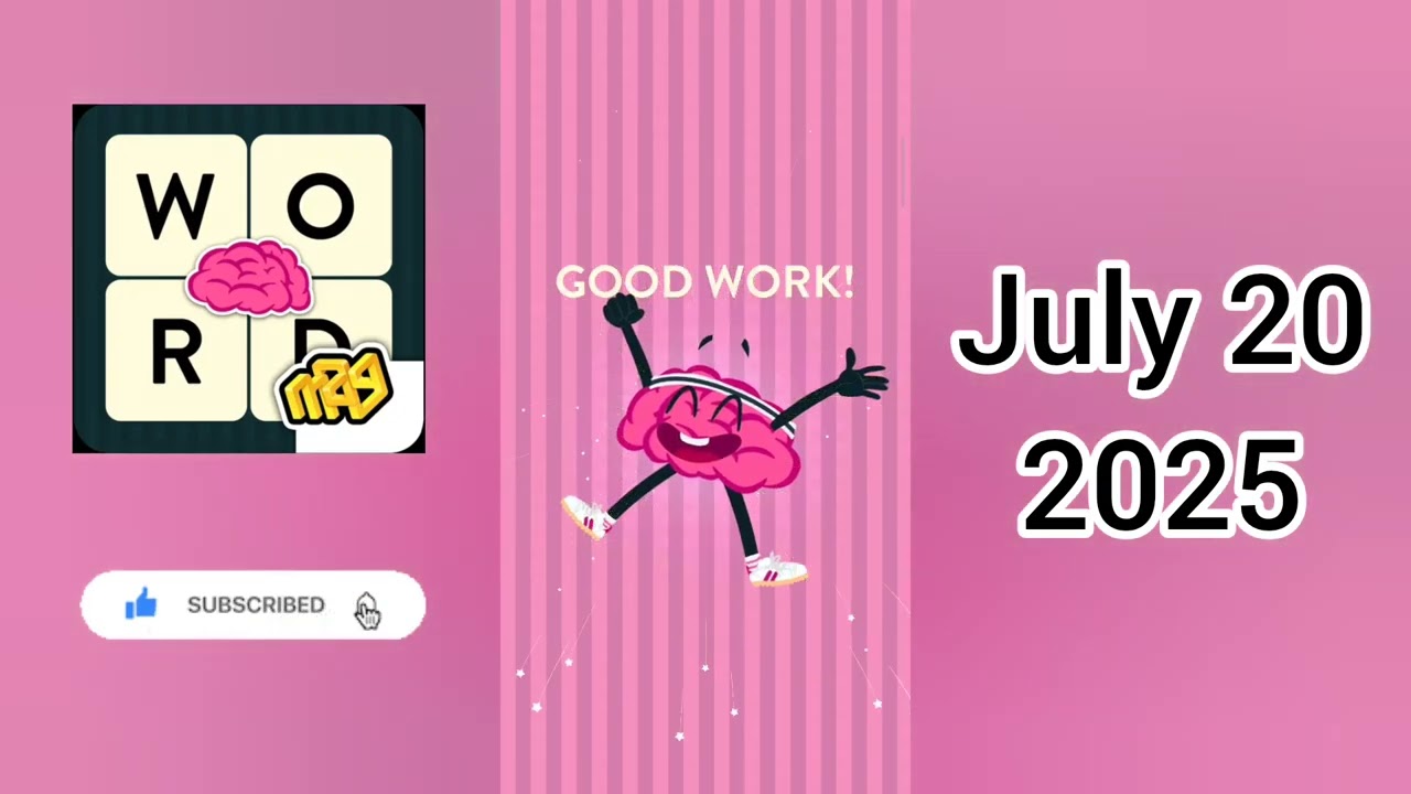 WordBrain Summer Event July 20, 2025 - All Parts | Full Gameplay & Solutions