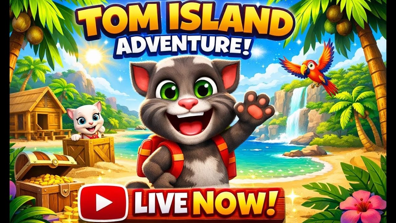 🏝️ My Talking Tom Island LIVE — Tom ka Naya Adventure Shuru! 😍
