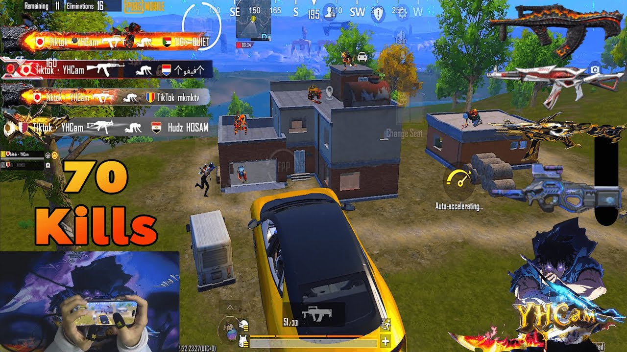 70 kills!!😱 THREE GAME BEST HANDCAM PLAYER YHCam🔥🎯