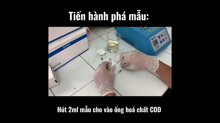 Phương pháp cod sử dụng dichromate làm chất oxy hóa