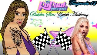 RuPaul's Drag Race, Dahlia Sin, Erick Anthony Versión Anime