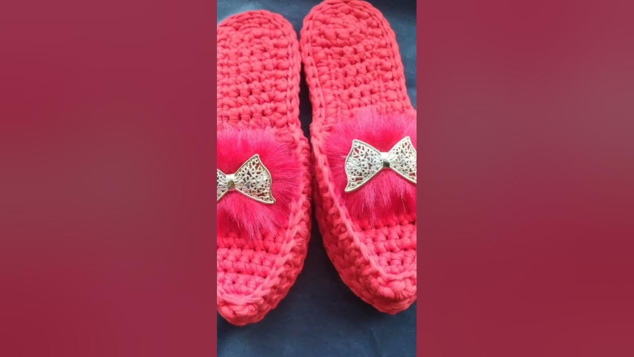 Үй аяқ киімін тоқу - YouTube