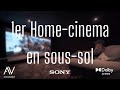 Notre premire salle cin filme en soussol 