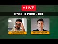 Live com Lindener Pareto e Eduardo Moreira - 07/setembro às 10h