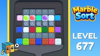 Marble Sort Level 677 (Hard) Walkthrough Solution