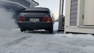 Saab 900 cold start -28°C