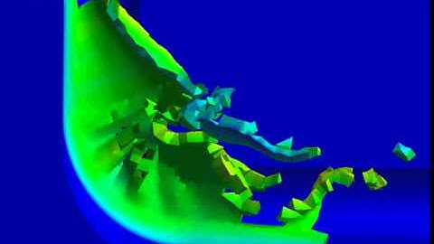 Ansys Workbench explicit dynamics cutting of AlSi 1045 with semi circle chip step example 20