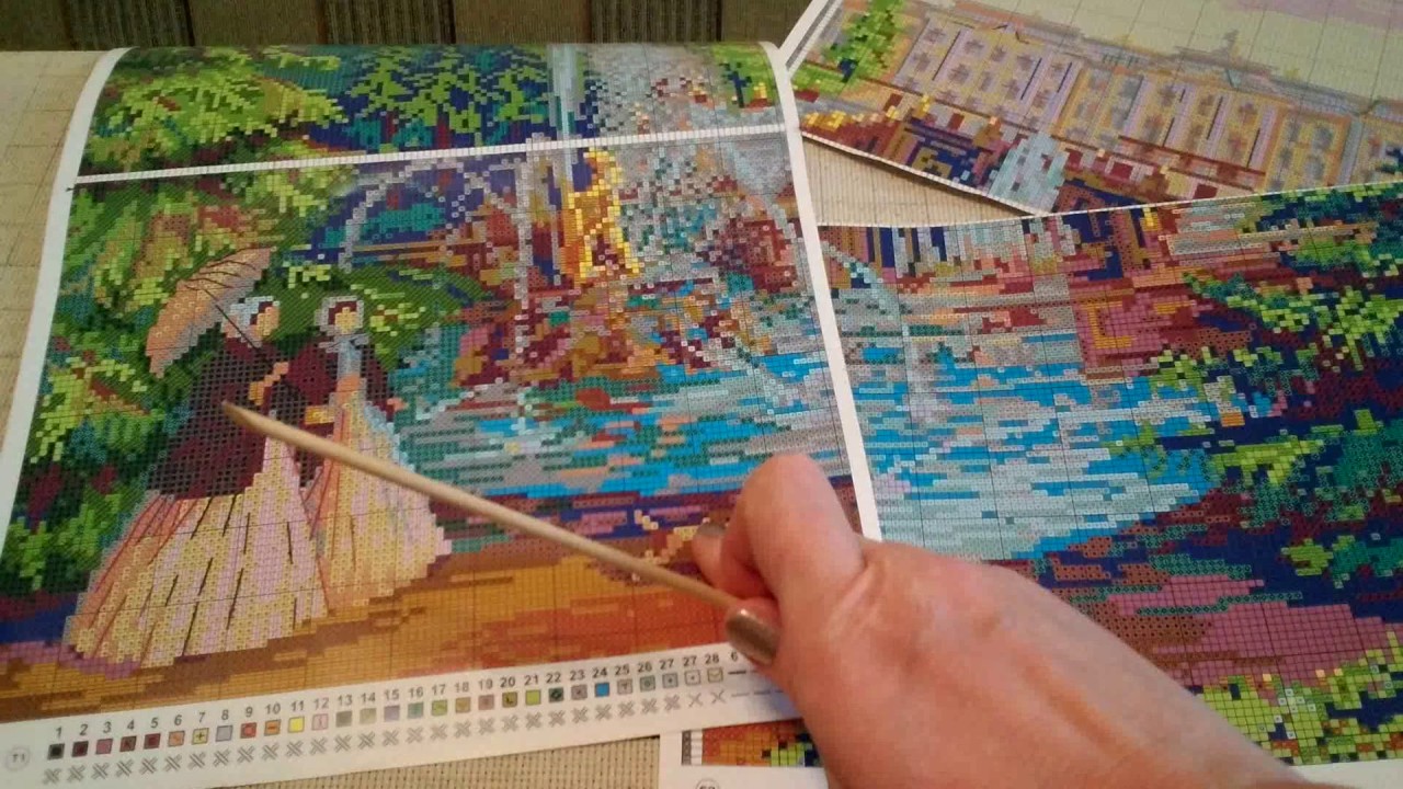 Вышивка крестом петергоф