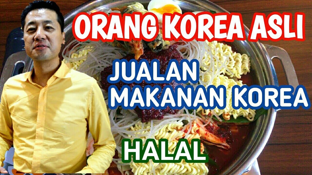 ORANG KOREA  ASLI JUAL  MAKANAN KOREAN  STREET FOOD DI  