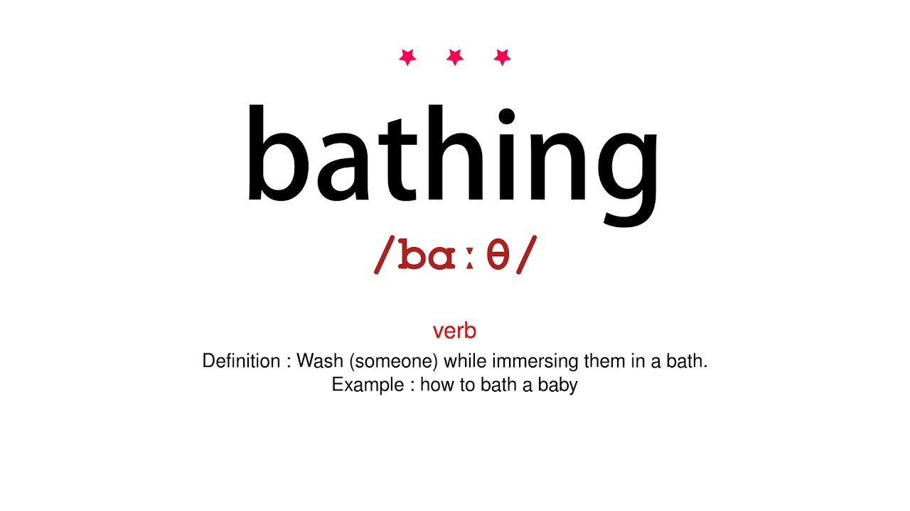 How to pronounce bathing Vocab Today YouTube