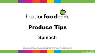 Spinach Tips by Houston Food Bank 76 views 1 year ago 57 seconds