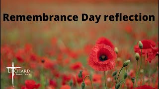 Remembrance Day Reflection 2021