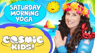saturday morning yoga oceans courage