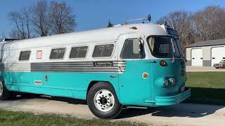 On the Fritz Flxible Clipper 1947 Bus  First day back on the road