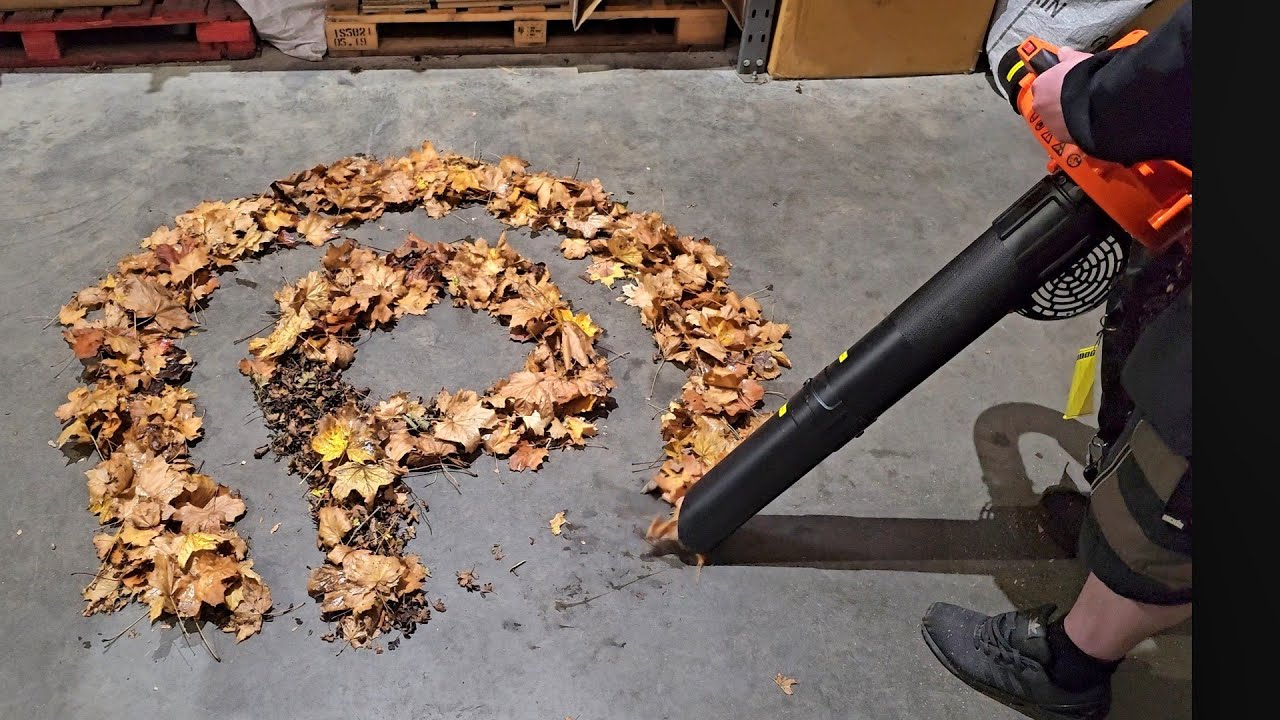 ParkerBrand Leaf Blower Vacuum: Watch It Clean Up! - case 47000