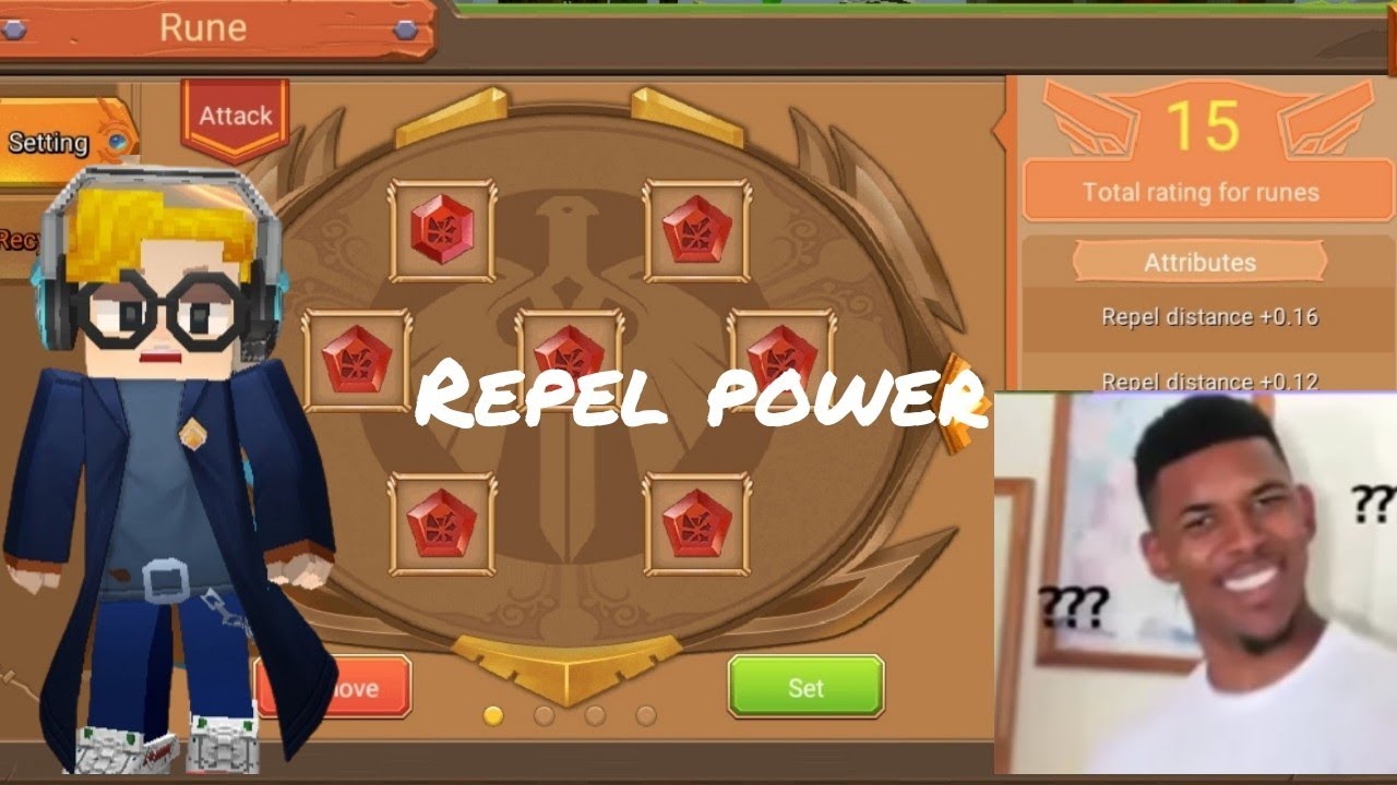 Power of repel rune in bedwar🔥🔥[block man go] - YouTube