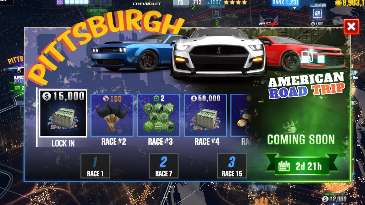 csr2 american road trip 2 lock in cars