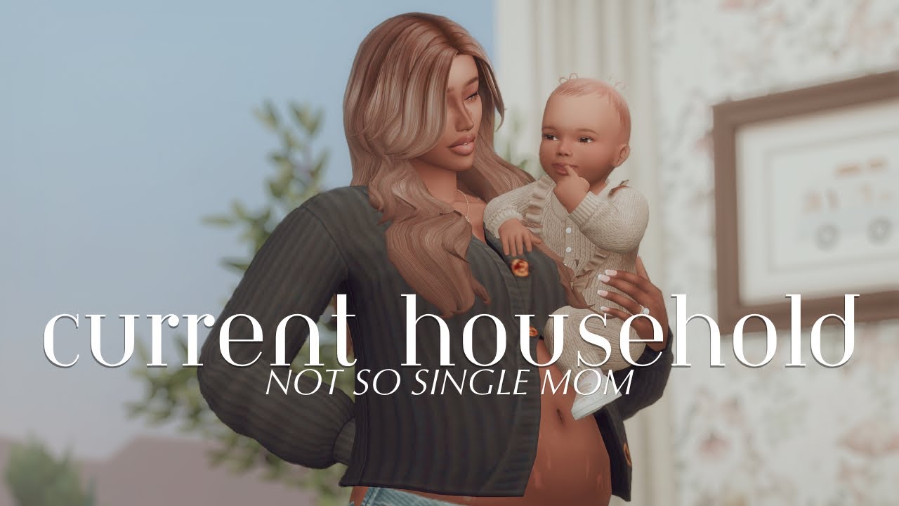 a cozy current household: (not so) single mom || the sims 4 - YouTube