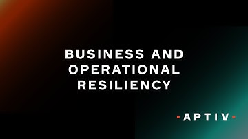 Business and Operational Resiliency