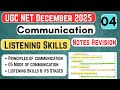 #04 4S's of Communication | Listening Skills | UGC NET JRF 2025 | Effective Communication