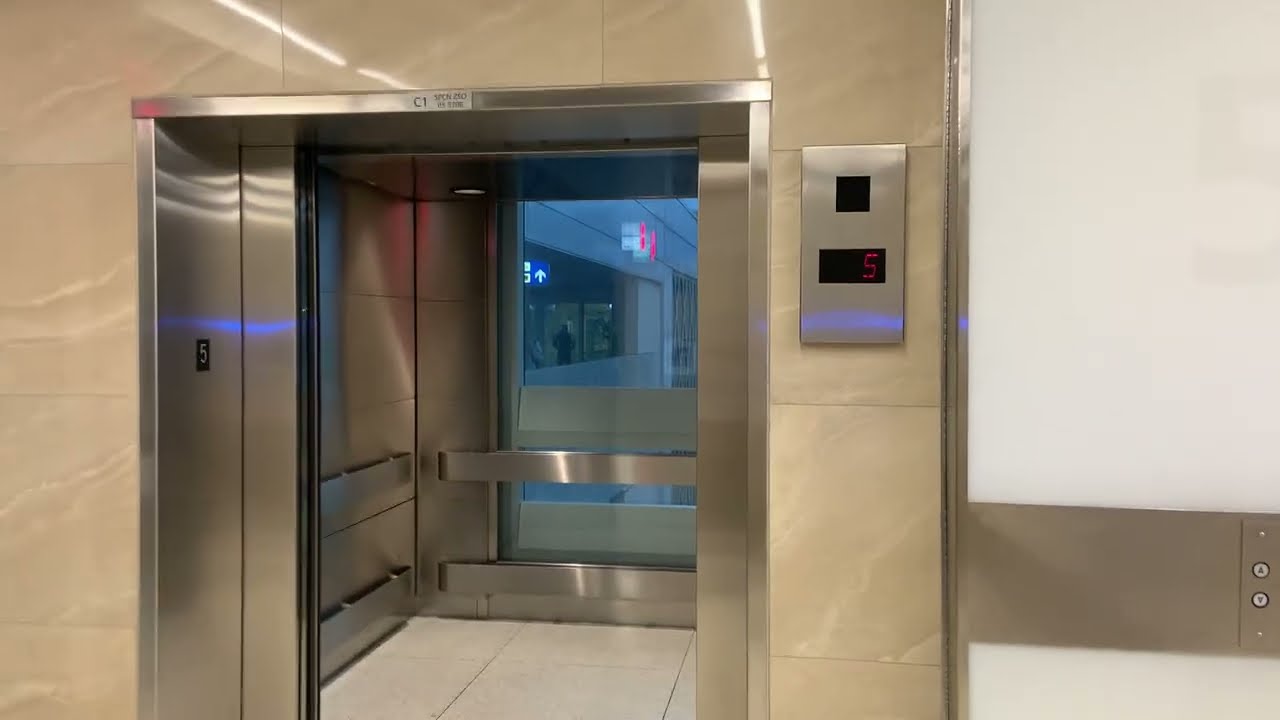 Elevator #1 at the Orlando airport terminal C parking garage in Orlando FL