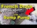 French Drain with Sump Pump, where to install and why. DIY, by Apple Drains