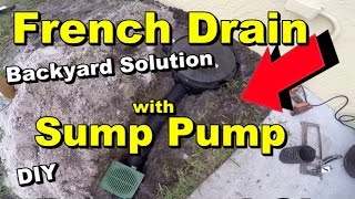 French Drain with Sump Pump, where to install and why. DIY, by Apple Drains