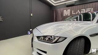 Jaguar XE 20d Full Body Vinyl Wrap - Diamond Laser White