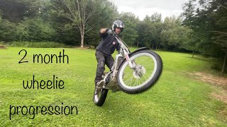 Wheelie progression, 2 month update!