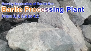 Barite Processing Line Mineral Jig in Barite Beneficiation