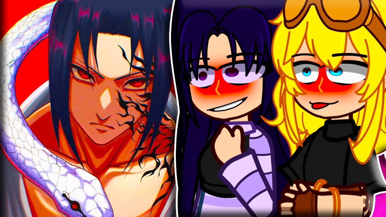 Teen Titans React to Robin As Sasuke - Gacha React 🇺🇸/🇧🇷