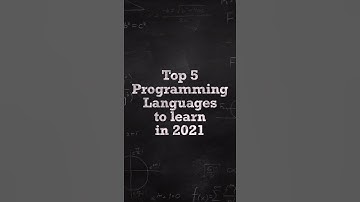 Top 5 programming languages of 2021