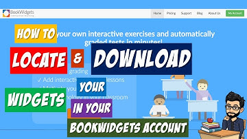 Bookwidgets Tutorial: How to locate and download your widgets in your Bookwidgets account
