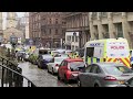Glasgow incident: Officer injured as armed police shoot male suspect in city centre