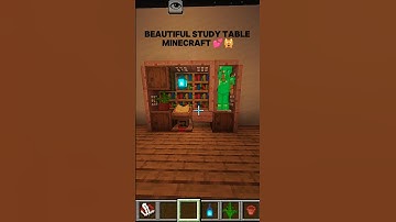 ✨ TikTok Hacks – Part 8 | Beautiful Study Table Build in Minecraft ✨ #minecraft #minecraftviralhacks