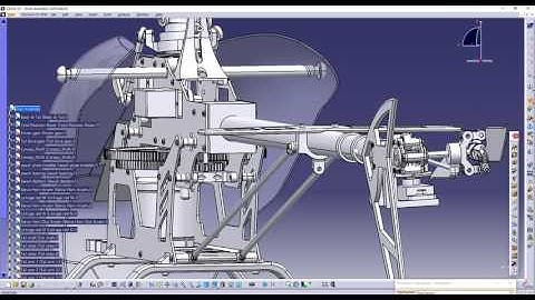 CATIA V5 RC Helicopter Kinematics