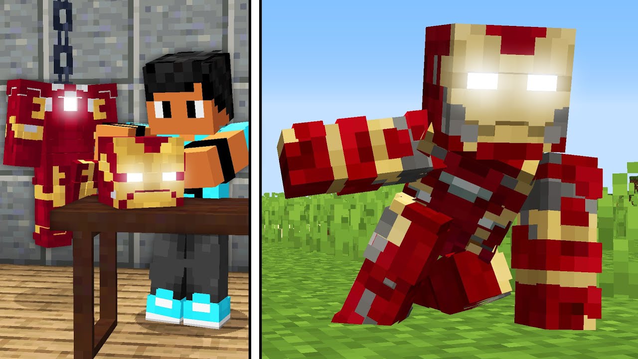 24 Armaduras do HOMEM DE FERRO em 24 HORAS no Minecraft