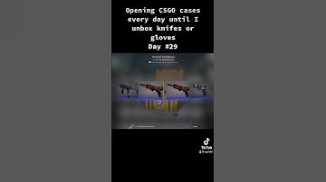 Opening CSGO cases every day until I umbox knifes or gloves day 29