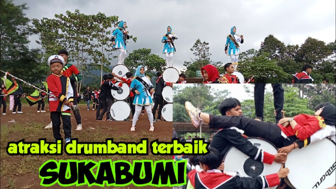 viral...atraksi drum band terbaik Sukabumi||acara Galang dana untuk korban bencana