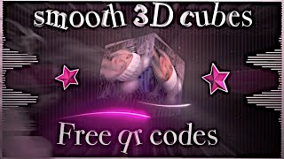 free 3d cube qr codes *smooth*