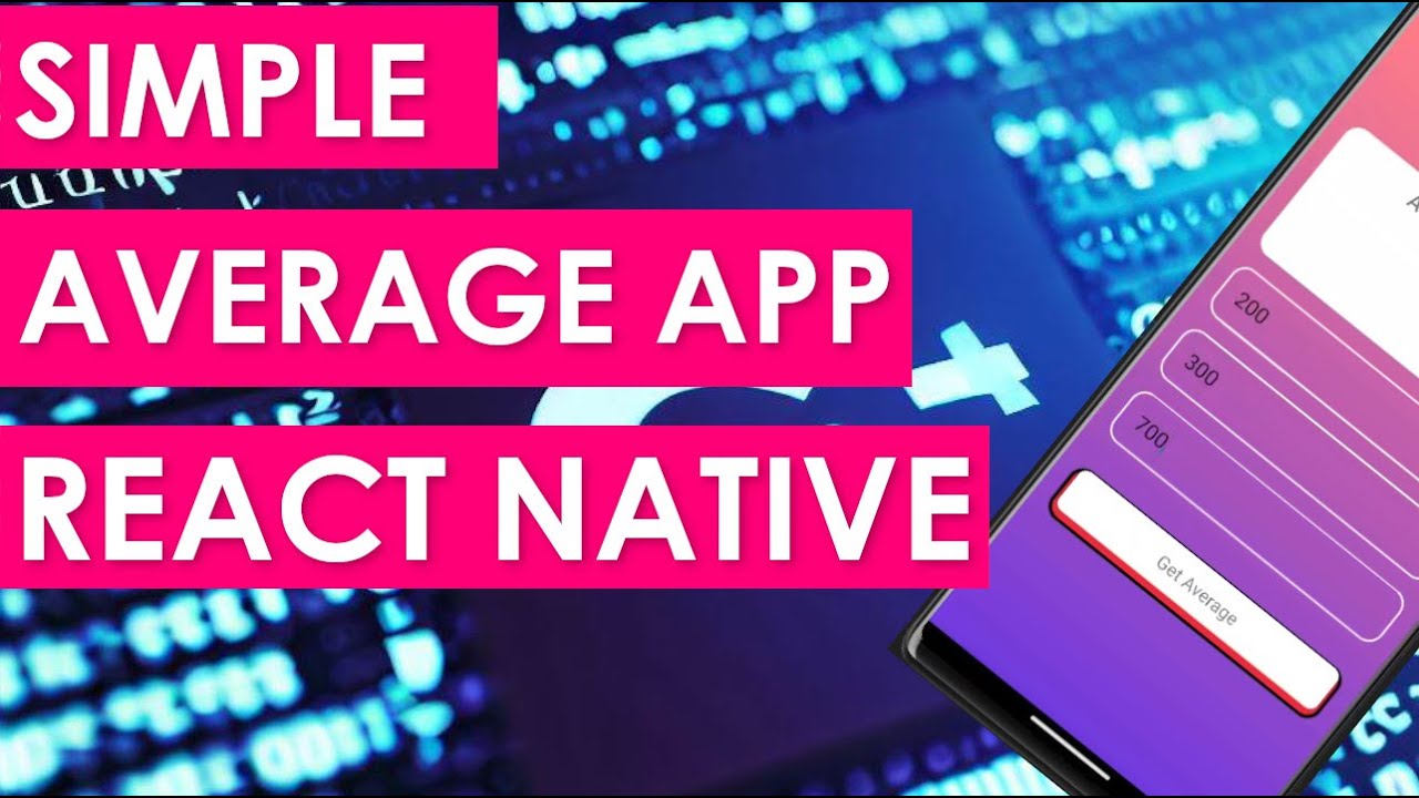 Simple Average App In React Native YouTube simple-average-app-in-react-native-youtube