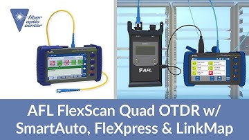 AFL FS300 Flexscan Quad OTDR with SmartAuto, FleXpress & LinkMap - Available from Fiber Optic Center
