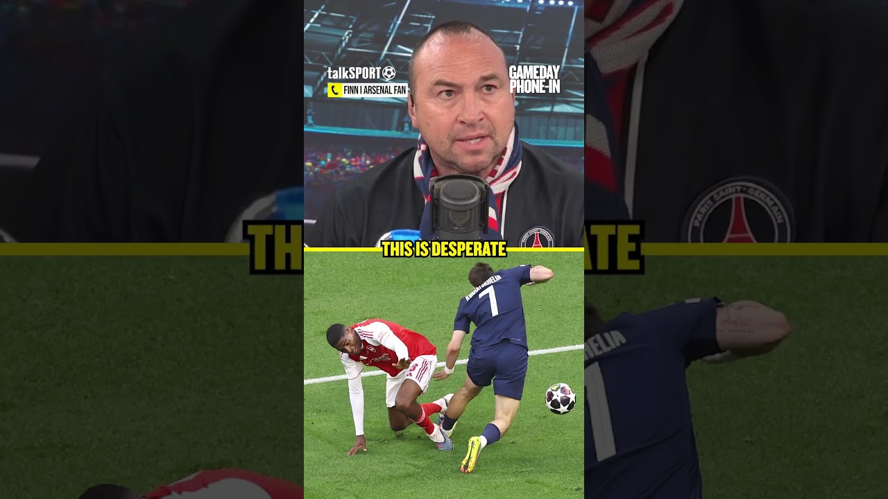 Jason Cundy was left stunned by this Arsenal fan's complain about PSG's penalty! 🤣 👀