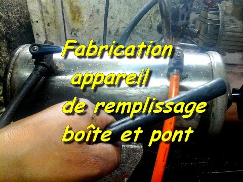 Fabrication appareil de remplissage boîte et pont. 