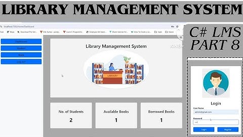 Library Management System project using C# and SQL Server part 8