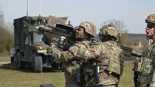 U.S. Soldiers conduct Maneuver Short Range Air Defense (M SHORAD)