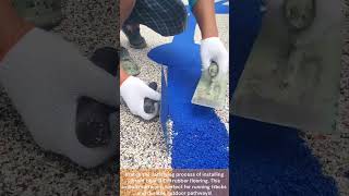 epdm track flooring 🏃 | rubber surface installation process