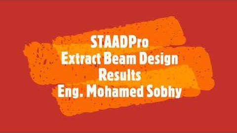 STAADPro Beam Design Results Extract