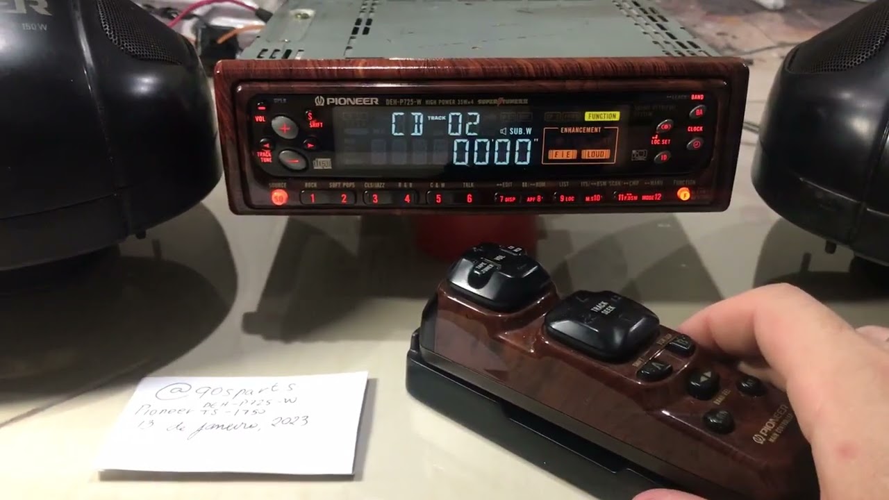 Pioneer DEH-P725-W demo test @90sparts