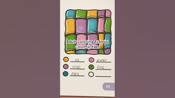 Coloring tutorial for adults (colorful tiles) #shorts #art #creative